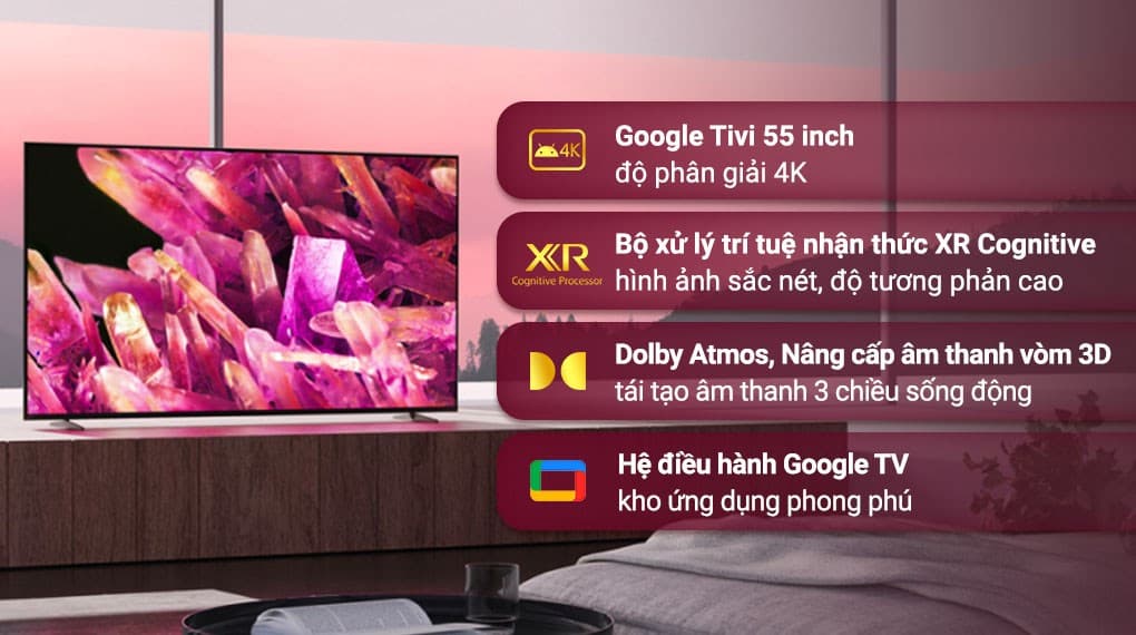 Ảnh Google Tivi Sony 4K 55 inch XR-55X90K