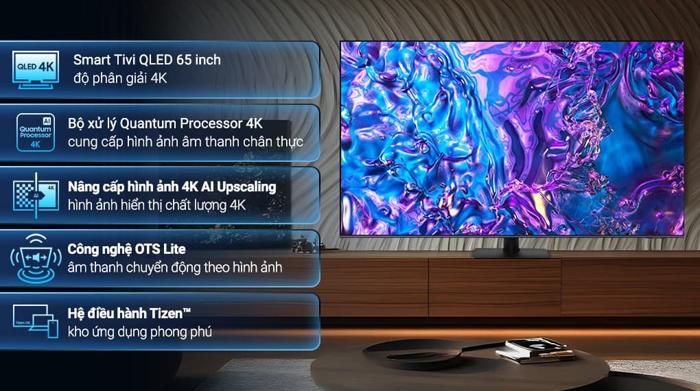 Ảnh Smart Tivi QLED Samsung 4K 65 inch QA65Q70D