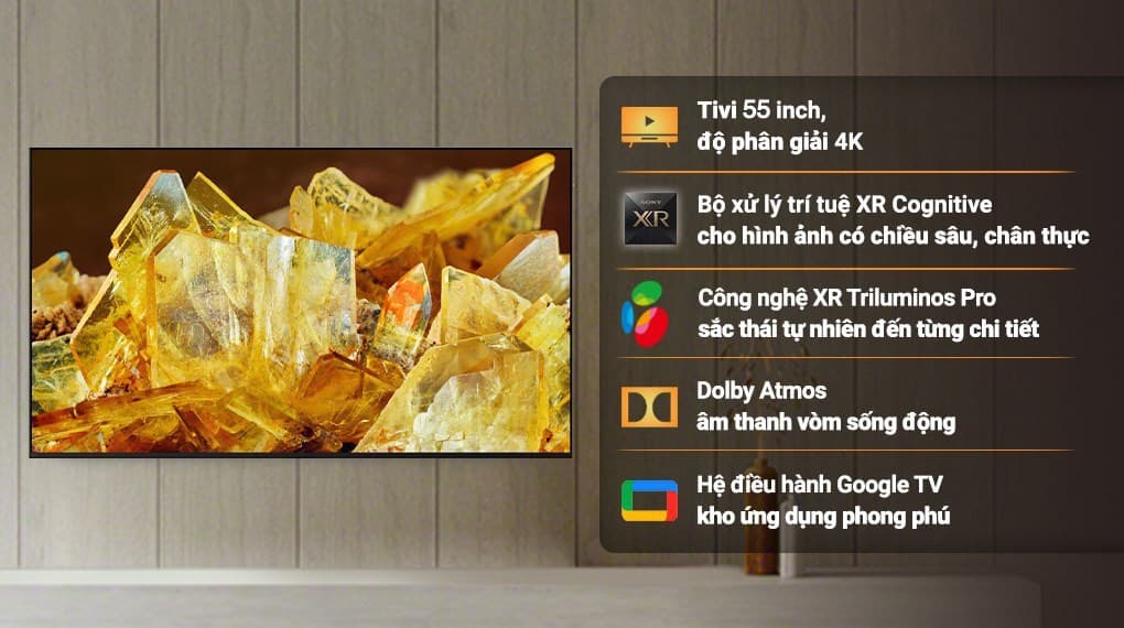 Ảnh Google Tivi Sony 4K 55 inch XR-55X90L