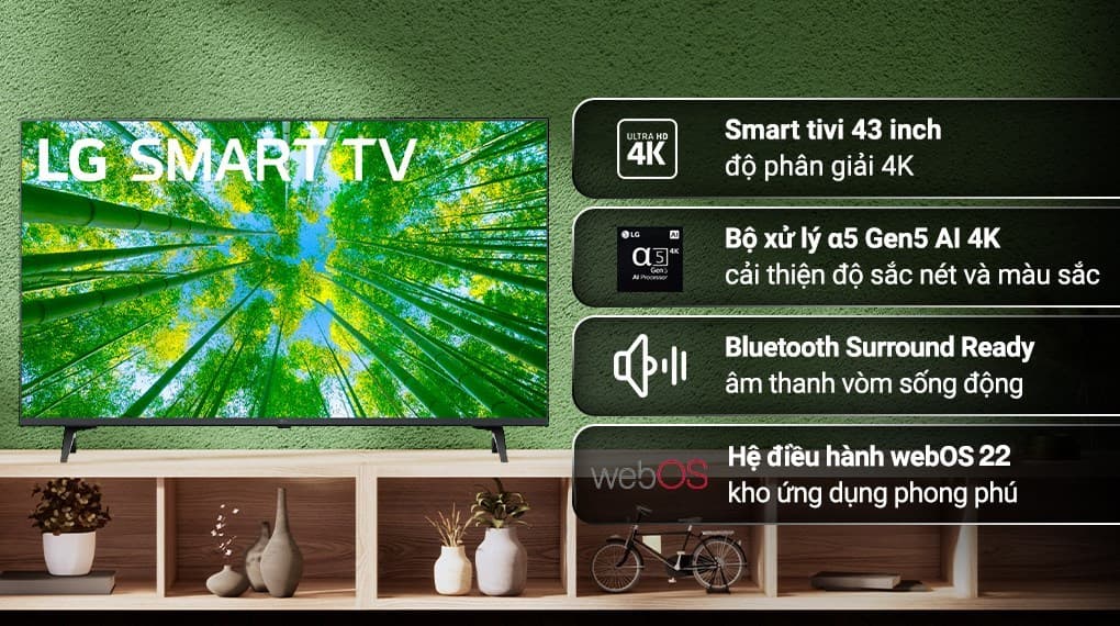 Ảnh Smart Tivi LG 4K 43 inch 43UQ7550PSF