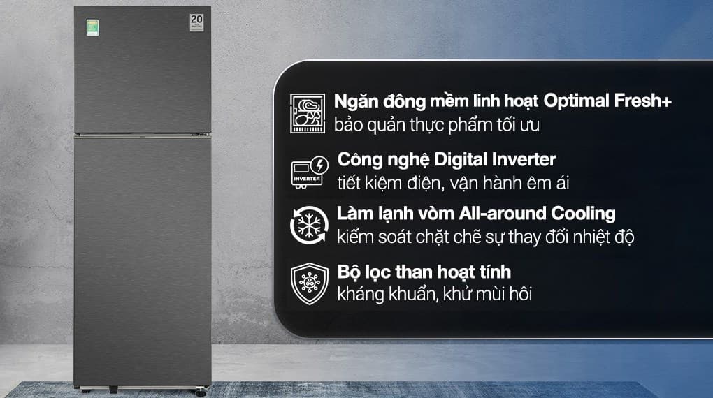 Ảnh Tủ lạnh Samsung Inverter 305 lít RT31CG5424B1SV