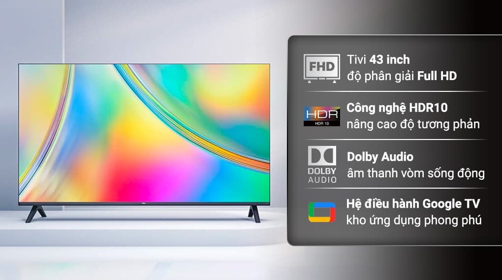 Ảnh Google Tivi TCL 43 inch 43S5400