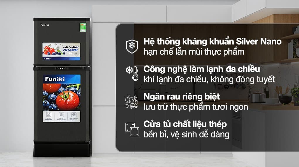 Ảnh Tủ lạnh Funiki 120 lít HR T6120TDG