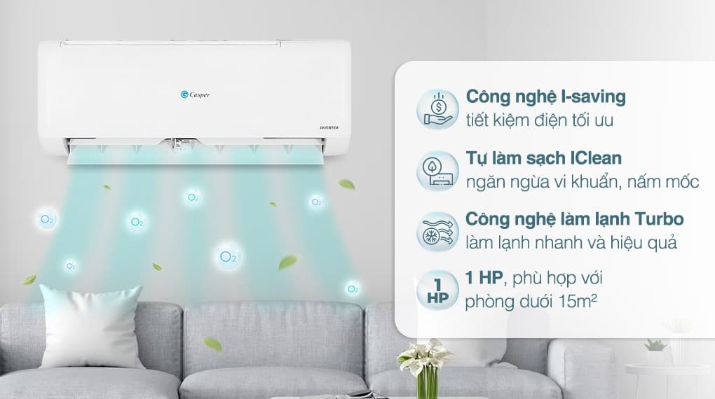 Ảnh Máy lạnh Casper Inverter 1 HP TC-09IS35