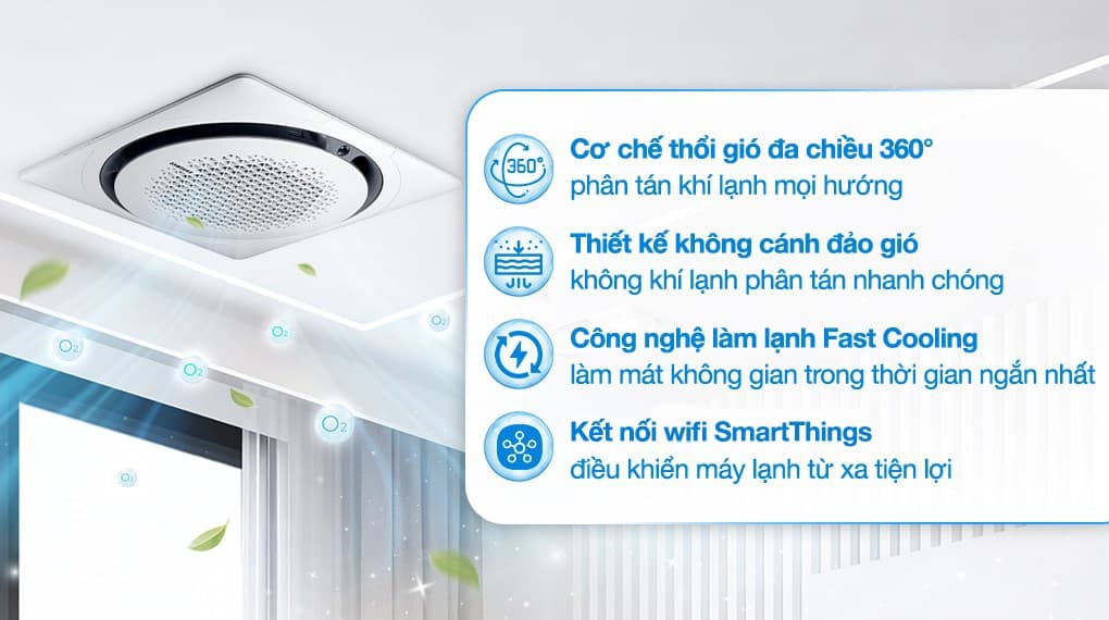 Ảnh Máy lạnh âm trần 360 độ Samsung Inverter 3.5 HP AC100TN4PKC/EA