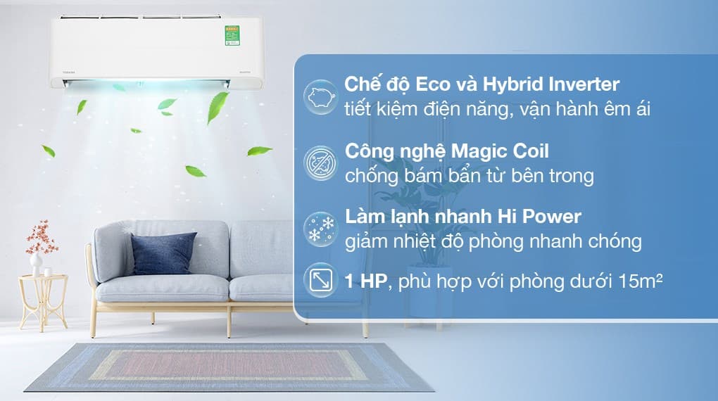 Ảnh Máy lạnh Toshiba Inverter 1 HP RAS-H10Z1KCVG-V