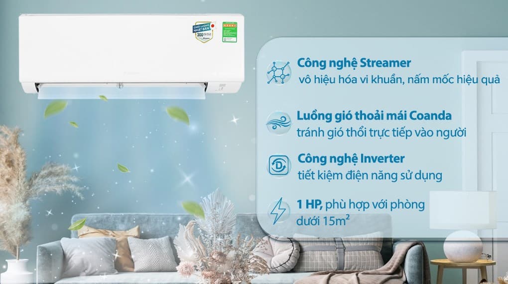 Ảnh Máy lạnh Daikin Inverter 1 HP ATKF25XVMV