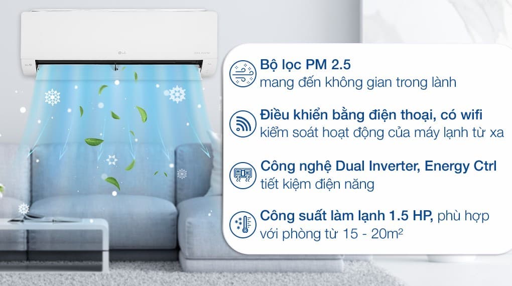 Ảnh Máy lạnh LG Inverter 1.5 HP V13WIN1