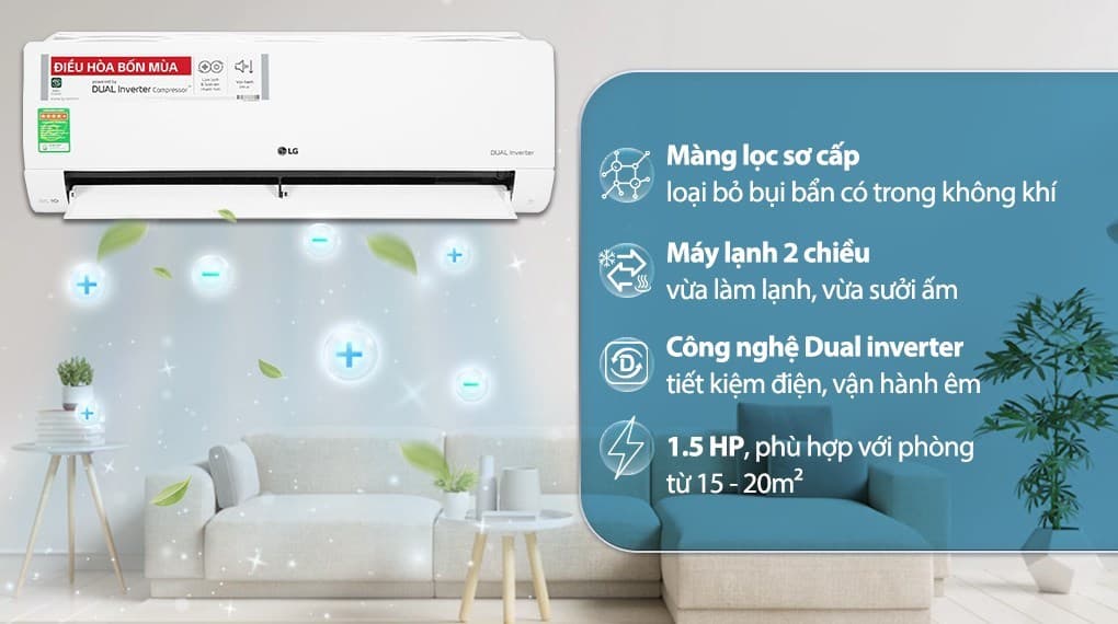 Ảnh Máy lạnh 2 chiều LG Inverter 1.5 HP B13END1