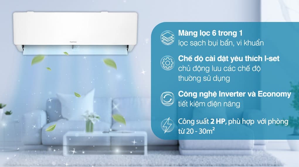 Ảnh Máy lạnh Nagakawa Inverter 2 HP NIS-C18R2T28