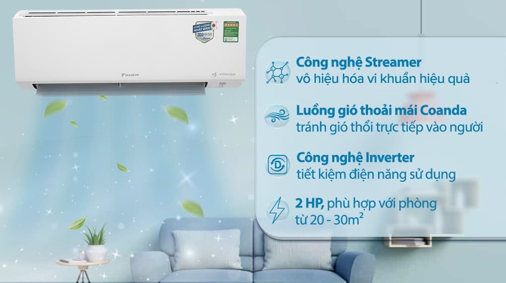 Ảnh Máy lạnh Daikin Inverter 2 HP FTKF50XVMV
