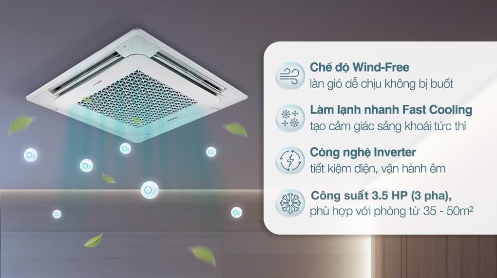 Ảnh Máy lạnh âm trần Samsung Inverter 3.5 HP AC100TN4DKC/EA (3 Pha)