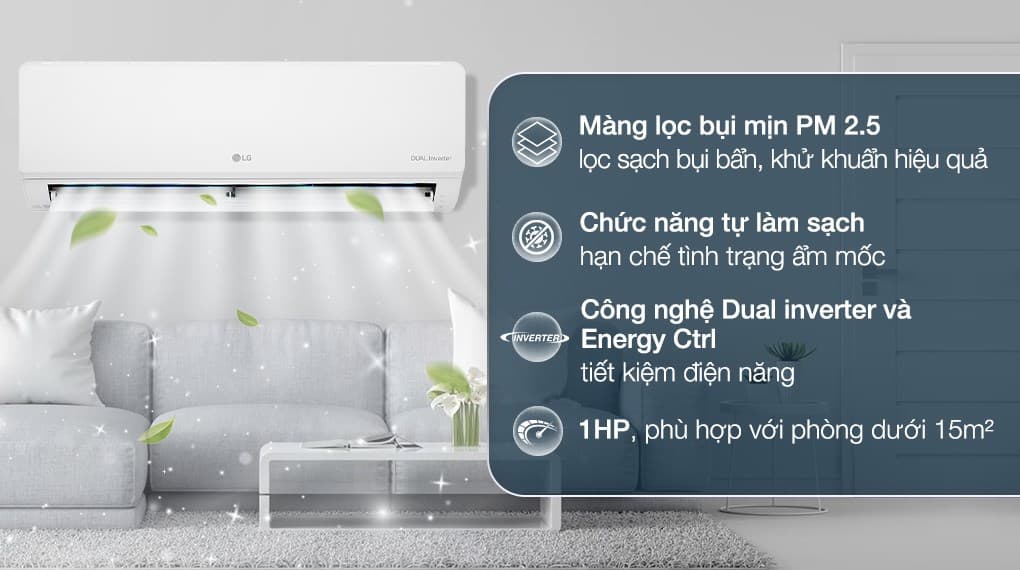 Ảnh Máy lạnh LG Inverter 1 HP V10WIN