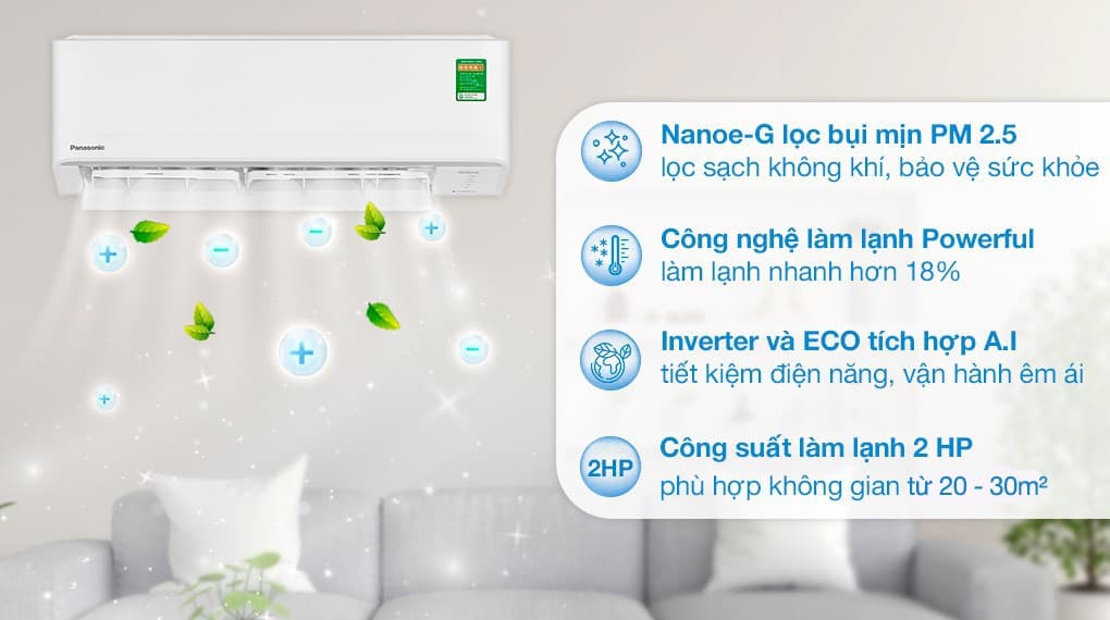 Ảnh Máy lạnh Panasonic Inverter 2 HP CU/CS-PU18AKH-8