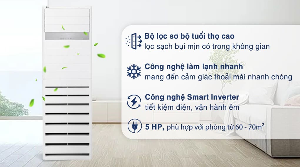 Ảnh Máy lạnh tủ đứng LG Inverter 5 HP ZPNQ48GT3A0