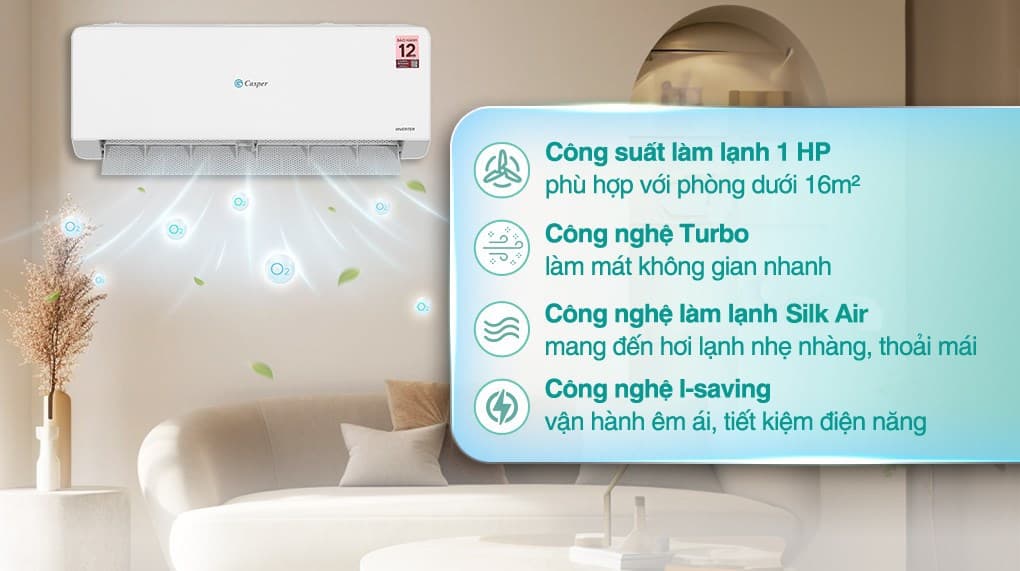 Ảnh Máy lạnh Casper Inverter 1 HP QC-09IS36