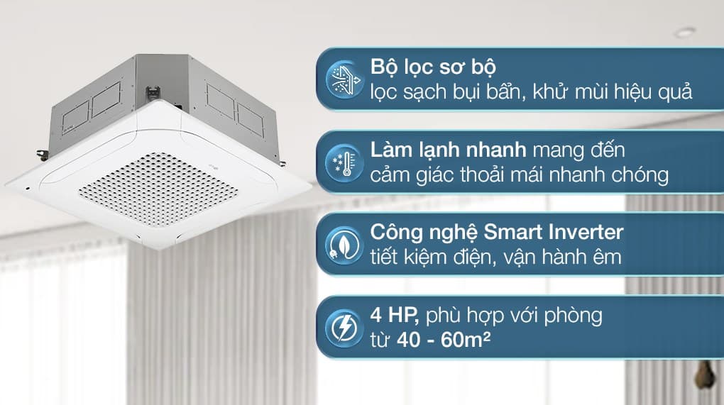Ảnh Máy lạnh âm trần LG Inverter 4 HP ZTNQ36GNLA0