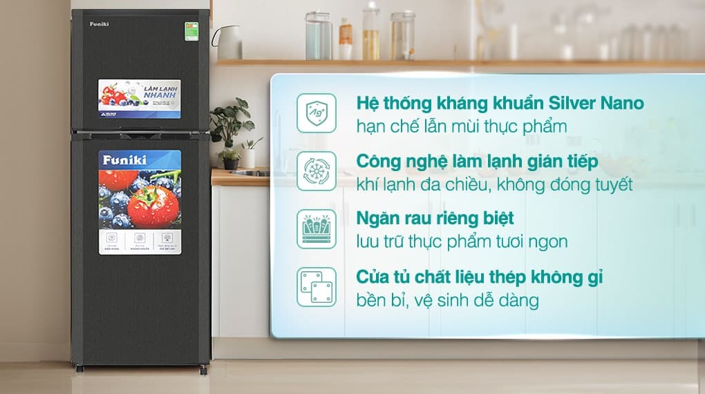 Ảnh Tủ lạnh Funiki 209 lít HR T6209TDG