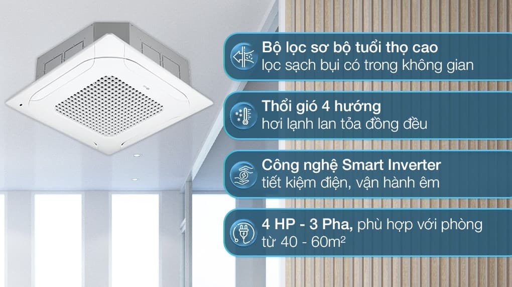 Ảnh Máy lạnh âm trần LG Inverter 4 HP ZTNQ36LNLA0 (3 Pha)