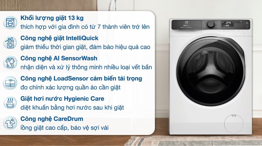 Ảnh Máy giặt Electrolux UltimateCare 700 Inverter 13 kg EWF1343R7WC