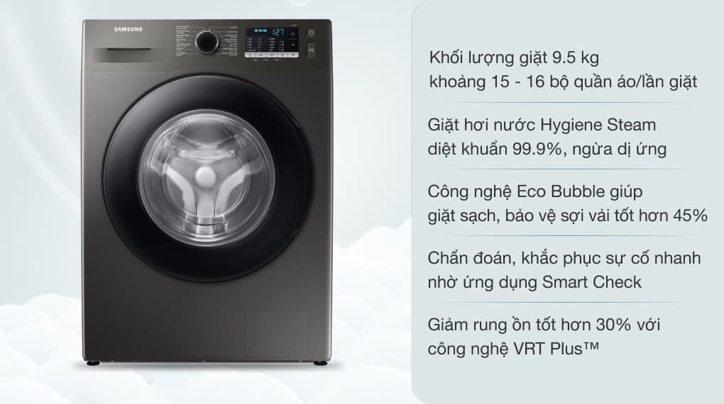 Ảnh Máy giặt Samsung Inverter 9.5 kg WW95TA046AX/SV