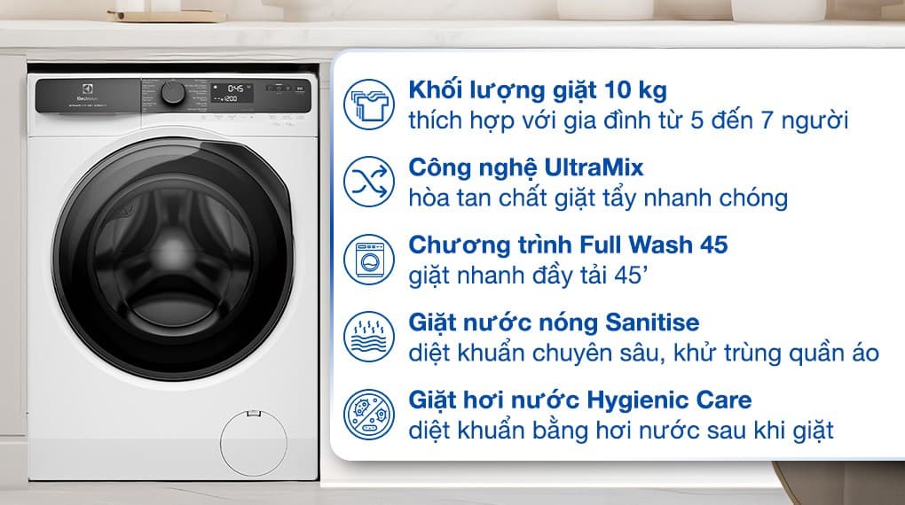 Ảnh Máy giặt Electrolux UltimateCare 500 Inverter 10 kg EWF1023P5WC