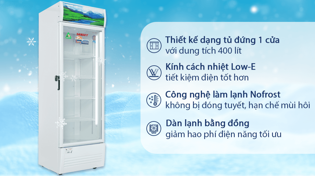 Ảnh Tủ mát Sanaky 400 lít VH-4089K