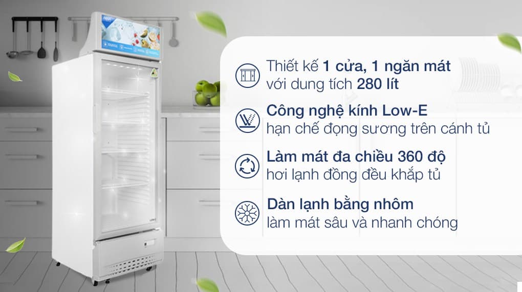Ảnh Tủ mát Aqua 280 lít AQS-AF400S