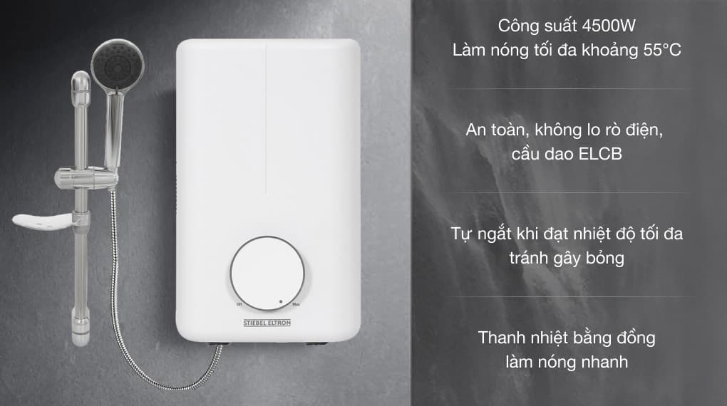 Ảnh Máy nước nóng trực tiếp Stiebel Eltron 4500W DE 45 EC