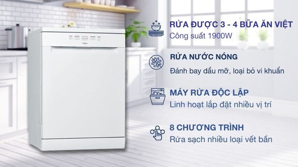 Ảnh Máy rửa chén độc lập Whirlpool WFC 3C26P