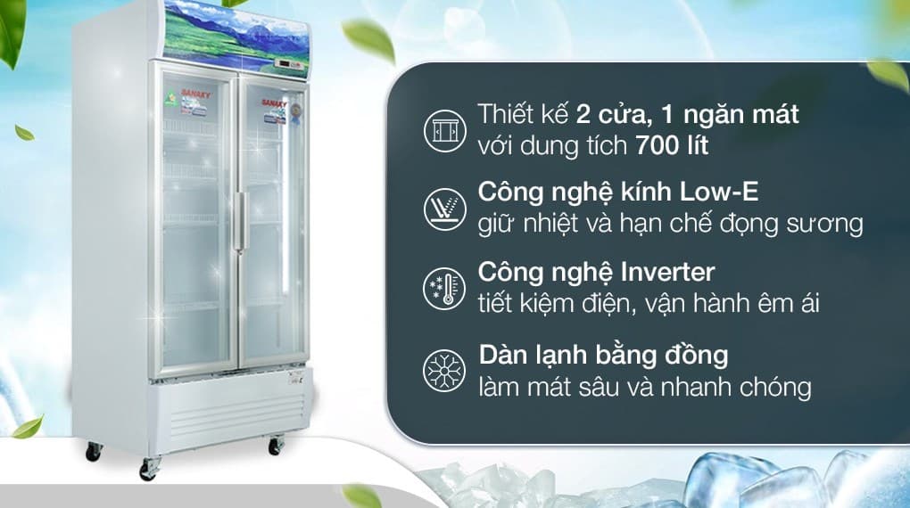 Ảnh Tủ mát Sanaky Inverter 700 lít VH-8009HP3