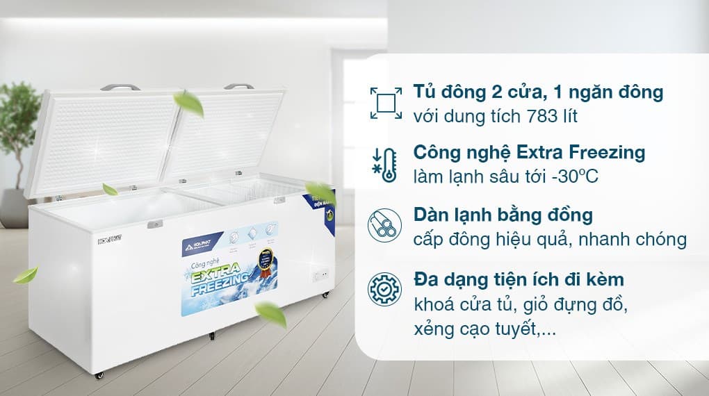 Ảnh Tủ đông Hòa Phát 783 lít HPF AD6783