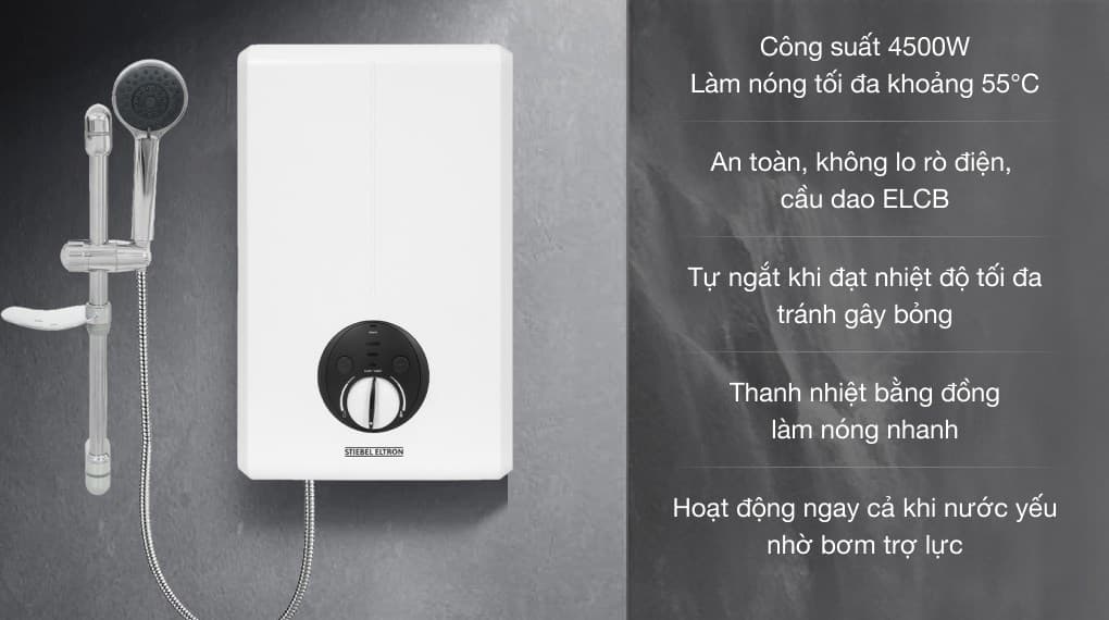 Ảnh Máy nước nóng trực tiếp Stiebel Eltron 4500W XGP 45 EC