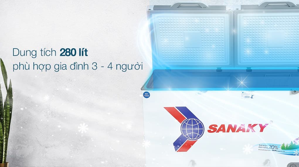 Ảnh Tủ đông Sanaky 280 lít TD.VH4099W2KD