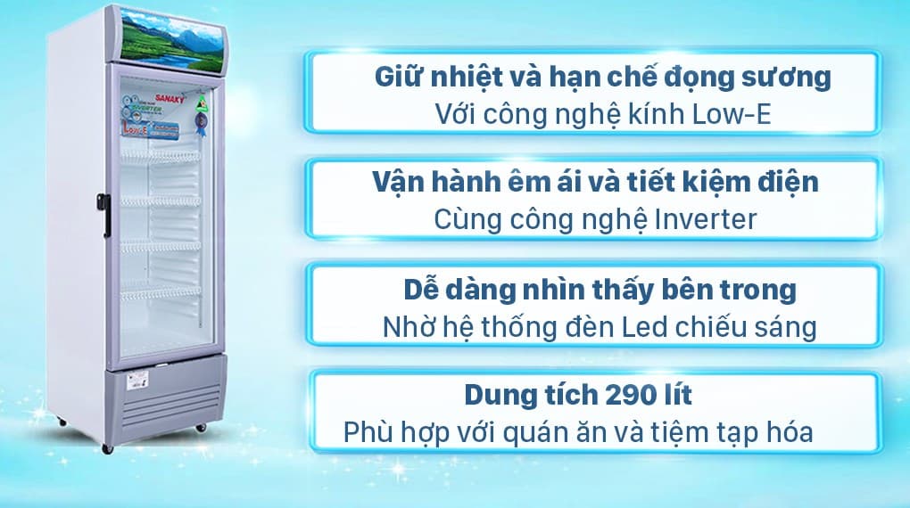 Ảnh Tủ mát Sanaky Inverter 290 lít TM.VH358K3L