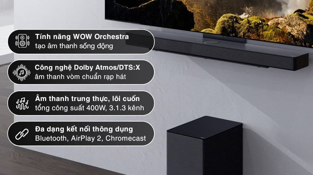 Ảnh Bộ loa thanh LG SC9S 400W