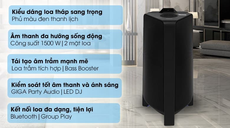 Ảnh Loa tháp Samsung MX-T70/XV 1500W