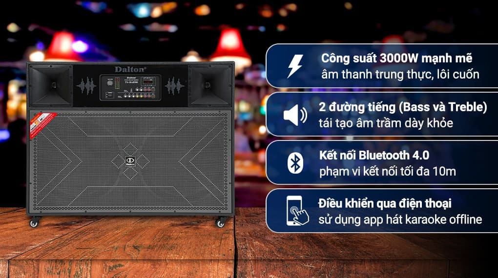 Ảnh Loa điện karaoke Dalton TS-18A8500 3000W