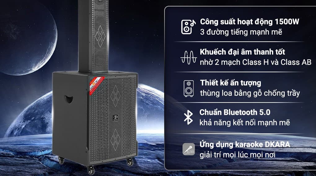 Ảnh Bộ loa điện karaoke Dalton CA18-S118/CA18-F605 1500W