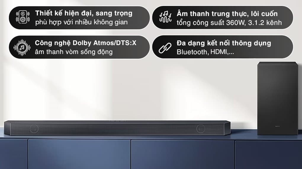 Ảnh Bộ loa thanh Samsung HW-Q600C/XV 360W