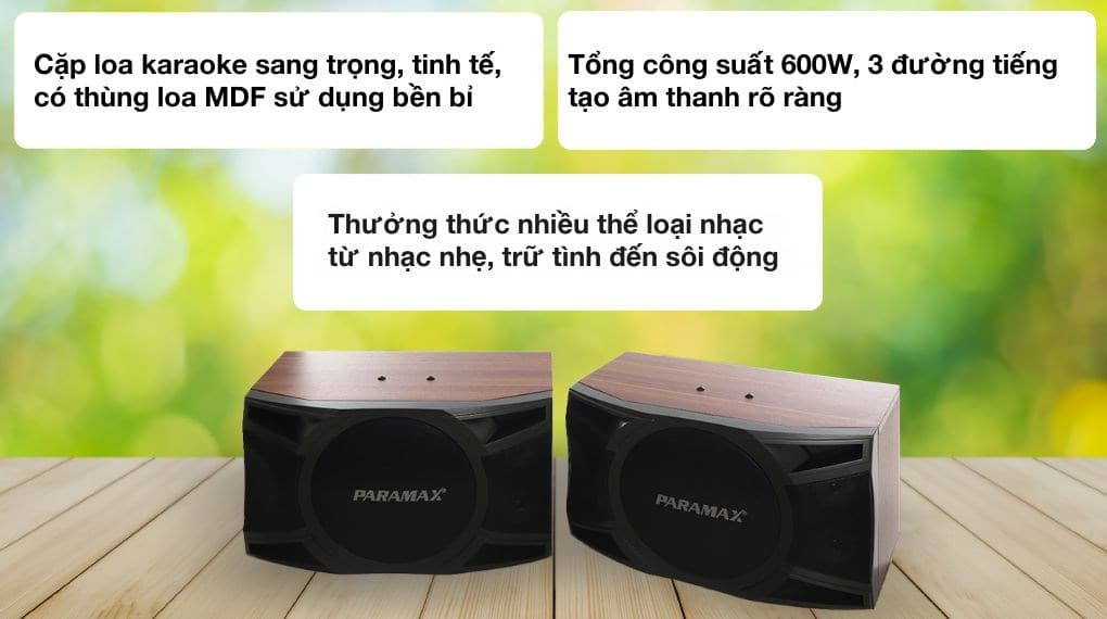 Ảnh Cặp loa karaoke Paramax LX-1800 600W