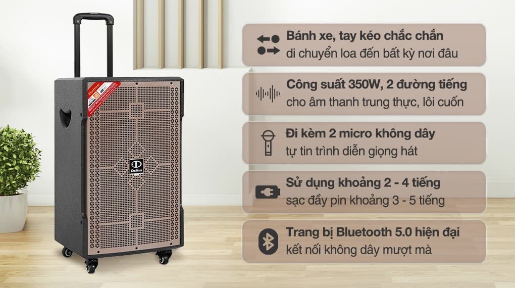 Ảnh Loa kéo karaoke Dalton TS-12G350N 350W
