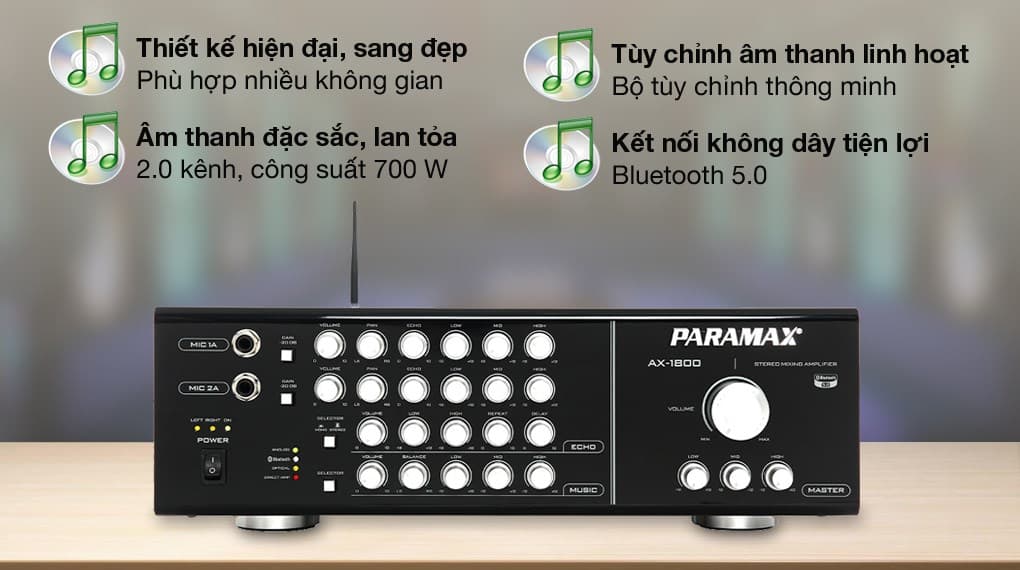 Ảnh Amply Paramax AX-1800 700W