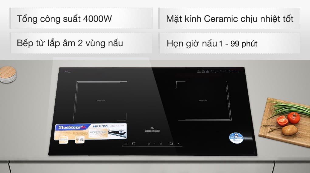 Ảnh Bếp từ đôi lắp âm BlueStone ICB-6833