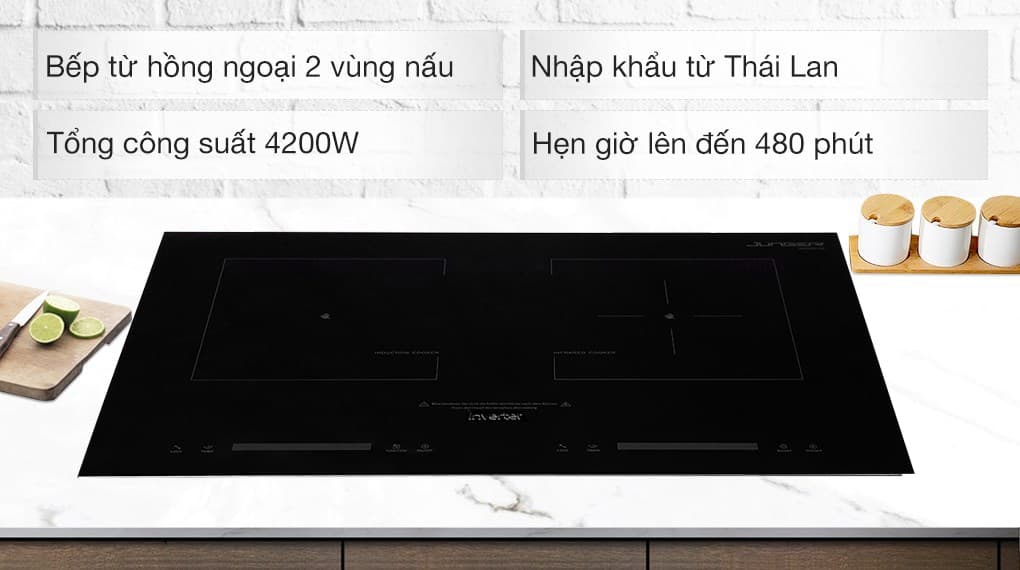 Ảnh Bếp từ hồng ngoại lắp âm Junger SIS-66