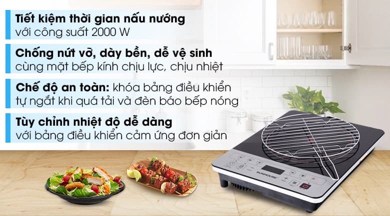 Ảnh Bếp hồng ngoại Sunhouse SHD 6005(EMC)