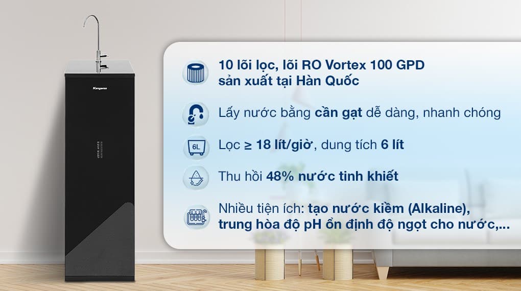 Ảnh Máy lọc nước RO Kangaroo KG116I 10 lõi