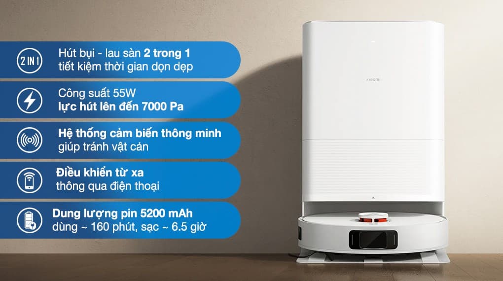 Ảnh Robot hút bụi lau nhà Xiaomi X20 Pro
