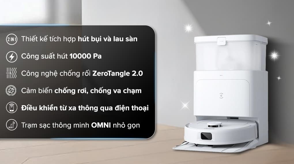 Ảnh Robot hút bụi lau nhà Ecovacs N30 PRO OMNI