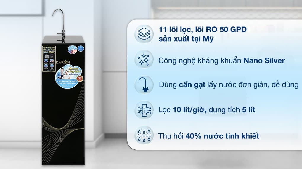 Ảnh Máy lọc nước RO Karofi KAQ-X18 11 lõi